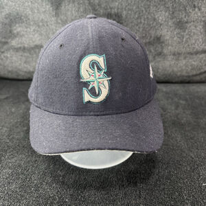 VINTAGE 90's NEW ERA MADE IN USA SEATTLE MARINERS PRO MODEL DIAMOND NAVY MLB